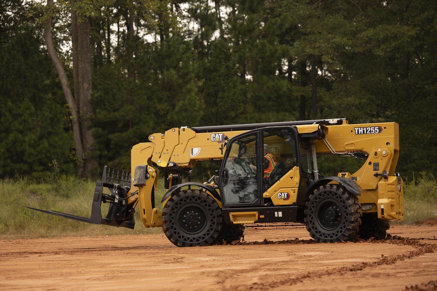 Telehandler from CAT for rent on commercial sites