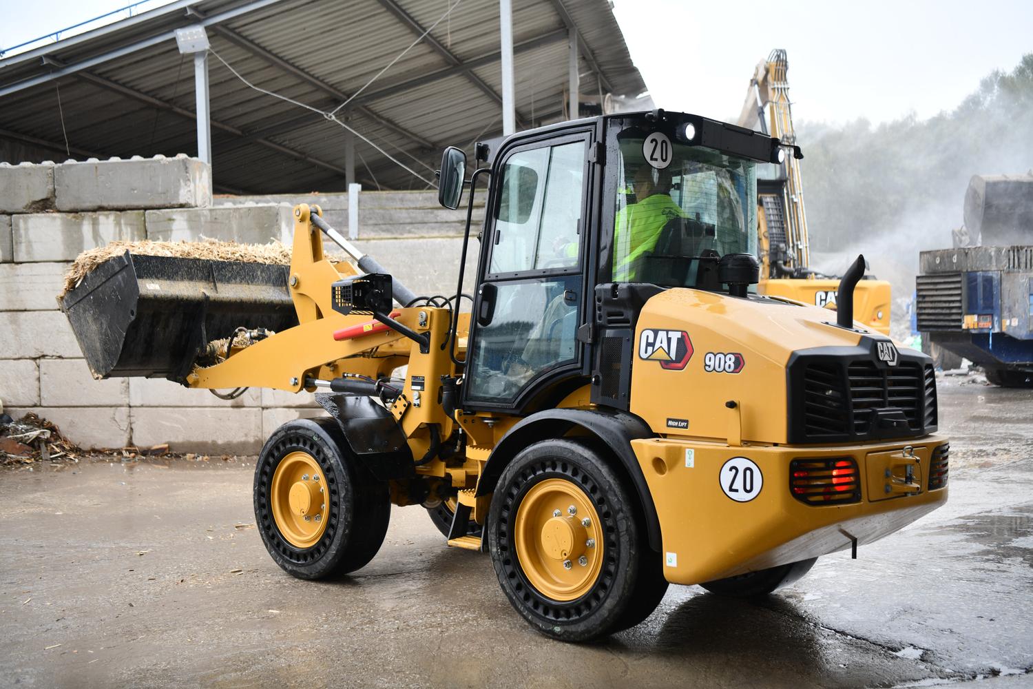 Rented CAT front end loader